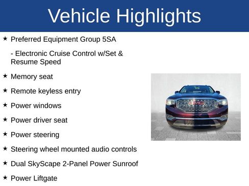 Used 2017 GMC Acadia Denali w/ Technology Package image 3