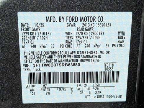 New 2025 Ford Maverick XL w/ Equipment Group 101A image 17