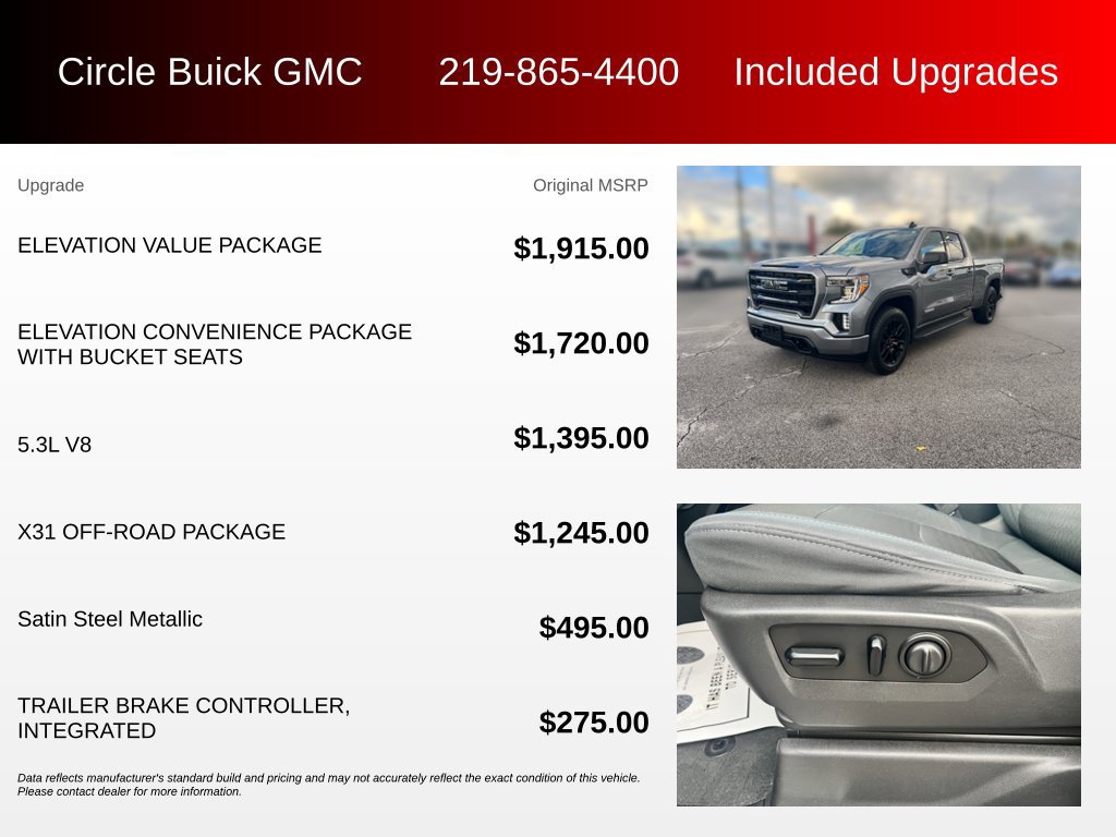 Used 2019 GMC Sierra 1500 Elevation w/ Elevation Value Package AWD/4WD image 3