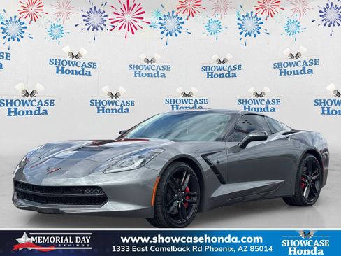 Used 2016 Chevrolet Corvette Stingray Coupe w/ Carbon Flash Badge Package RWD image 1