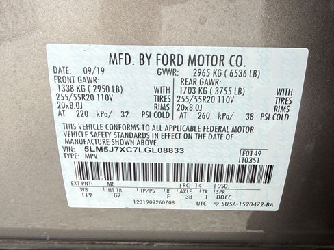Used 2020 Lincoln Aviator Reserve w/ Equipment Group 201A AWD/4WD image 35