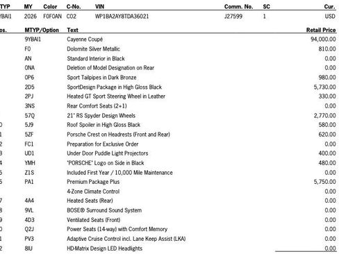 New 2026 Porsche Cayenne Coupe image 44