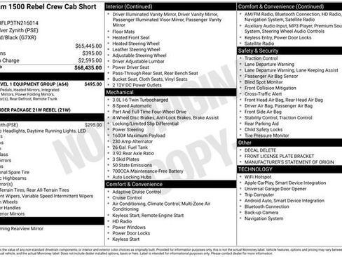 New 2026 RAM 1500 Rebel w/ Rebel Level 1 Equipment Group AWD/4WD image 19