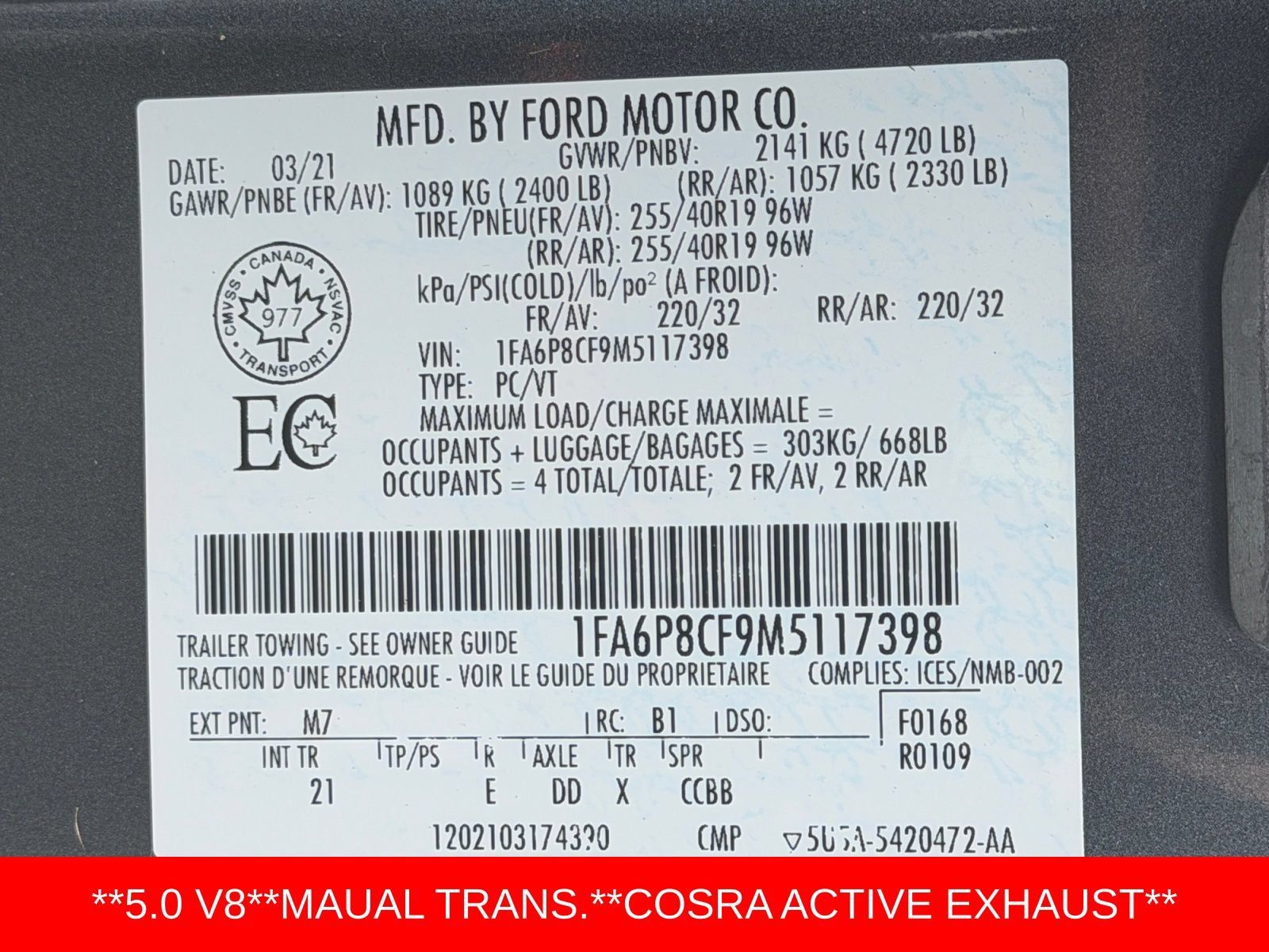 Used 2021 Ford Mustang GT RWD image 32