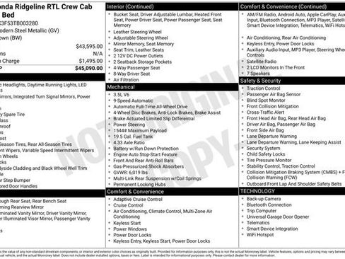 New 2026 Honda Ridgeline RTL image 32