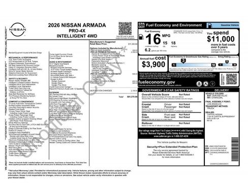 New 2026 Nissan Armada PRO-4X image 37