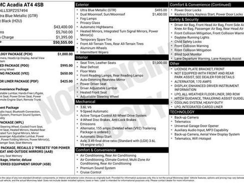 Used 2023 GMC Acadia AT4 w/ Technology Package AWD/4WD image 3