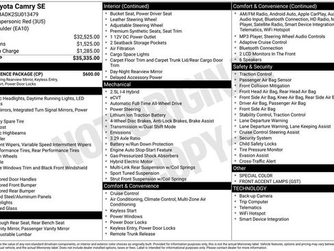 Used 2025 Toyota Camry SE w/ Convenience Package image 17