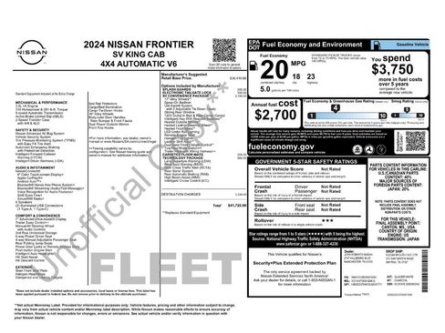Used 2024 Nissan Frontier SV w/ SV Convenience Package AWD/4WD image 8