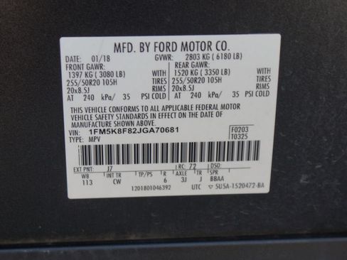 Used 2018 Ford Explorer Limited AWD/4WD image 20