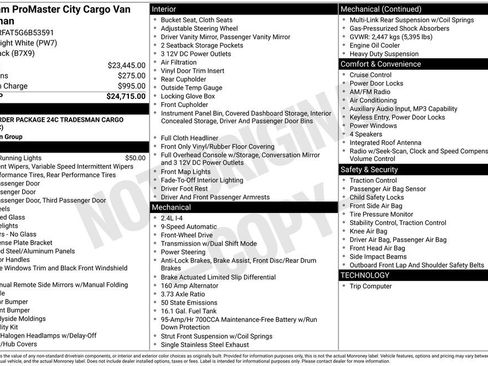 Used 2016 RAM ProMaster City Tradesman FWD image 8
