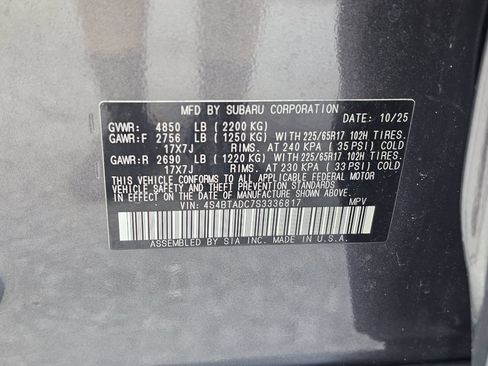 Certified 2025 Subaru Outback Premium AWD/4WD image 31