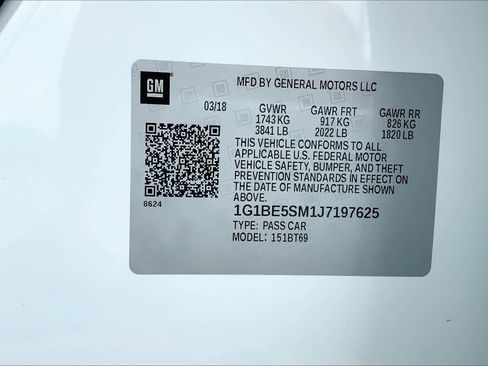 Used 2018 Chevrolet Cruze LT w/ Convenience Package image 34