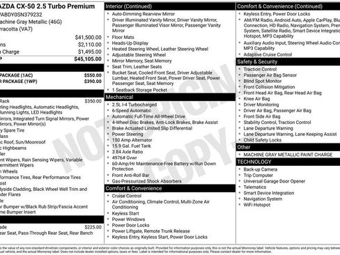 New 2025 MAZDA CX-50 AWD 2.5 Turbo w/ Accent Package image 4