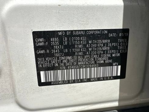Used 2019 Subaru Outback 2.5i Touring w/ Protection Package #1 AWD/4WD image 11