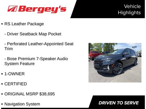 Used 2024 Chevrolet Equinox RS w/ RS Leather Package AWD/4WD image 5