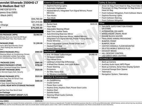 New 2025 Chevrolet Silverado 2500 LT w/ Trail Boss Package AWD/4WD image 33
