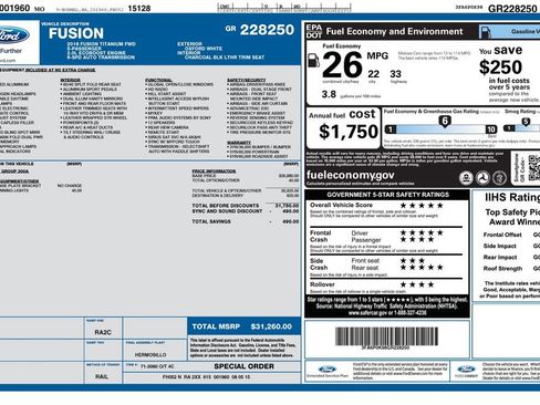 Used 2016 Ford Fusion Titanium image 2