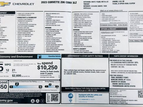 Used 2023 Chevrolet Corvette Z06 RWD image 3