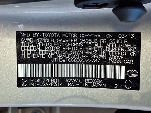 Used 2013 Lexus ES 300h w/ Luxury Pkg FWD image 27