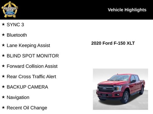 Used 2020 Ford F150 XLT w/ Equipment Group 302A Luxury image 2