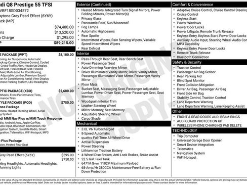 Used 2025 Audi Q8 Prestige w/ Prestige Package image 10