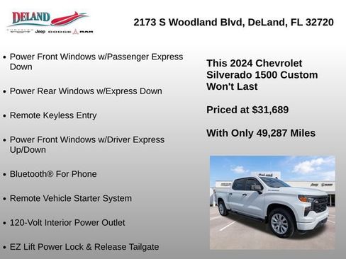 Used 2024 Chevrolet Silverado 1500 Custom RWD image 36