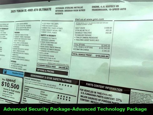 New 2025 GMC Yukon XL AT4 Ultimate image 4