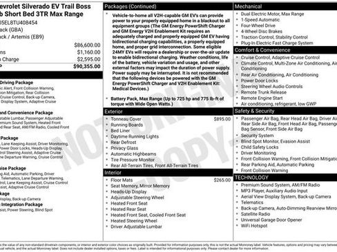 Used 2026 Chevrolet Silverado EV Trail Boss AWD/4WD image 2