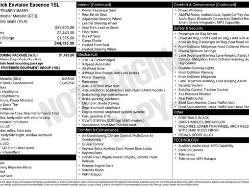 Used 2023 Buick Envision Essence w/ Sport Touring Package image 35