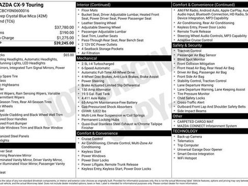 Used 2022 MAZDA CX-9 Touring image 15