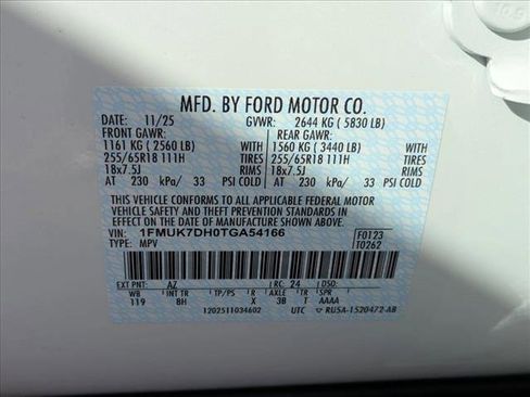 New 2026 Ford Explorer Active image 17