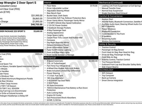 Used 2024 Jeep Wrangler Sport AWD/4WD image 6