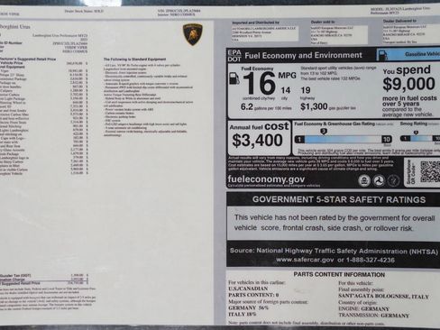 Used 2023 Lamborghini Urus Performante AWD/4WD image 4