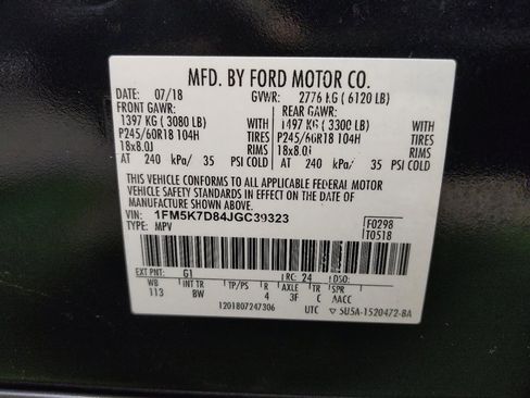 Used 2018 Ford Explorer XLT w/ Equipment Group 202A image 33