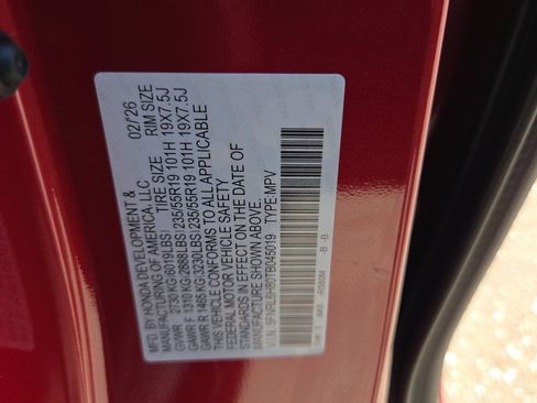 New 2026 Honda Odyssey Touring image 17