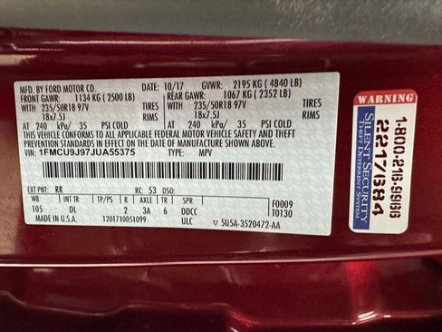 Certified 2018 Ford Escape Titanium image 32