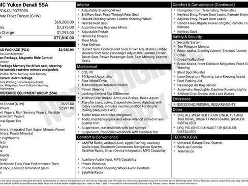 Certified 2018 GMC Yukon Denali w/ Open Road Package image 7