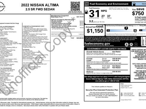 Used 2022 Nissan Altima 2.5 SR FWD image 5