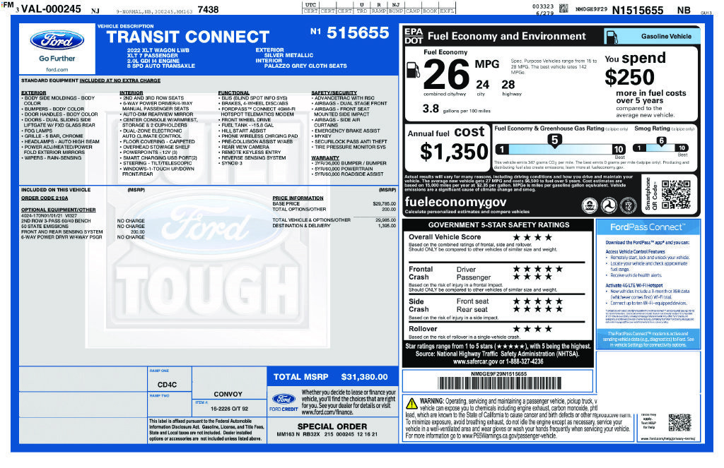Used 2022 Ford Transit Connect XLT FWD image 17