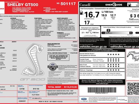 Used 2022 Ford Mustang Shelby GT500 w/ Technology Package RWD image 9