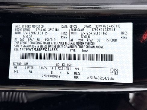 Used 2023 Ford F150 Raptor w/ Equipment Group 802A Raptor R image 65