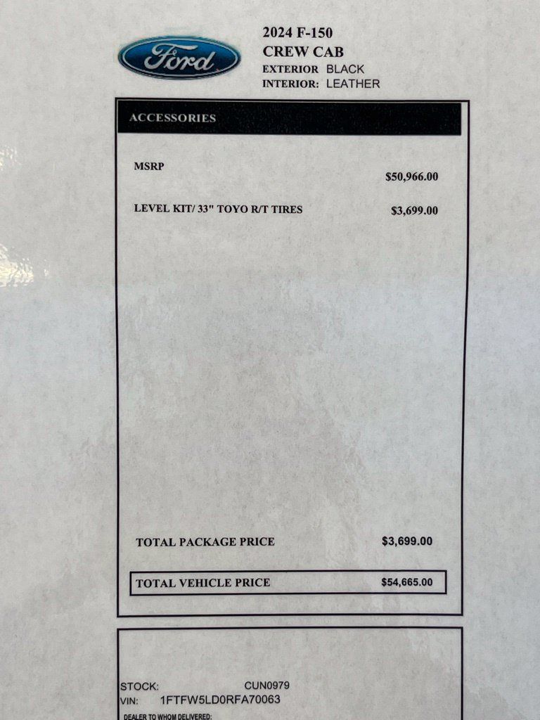 Certified 2024 Ford F150 Lariat w/ Equipment Group 502A High AWD/4WD image 4