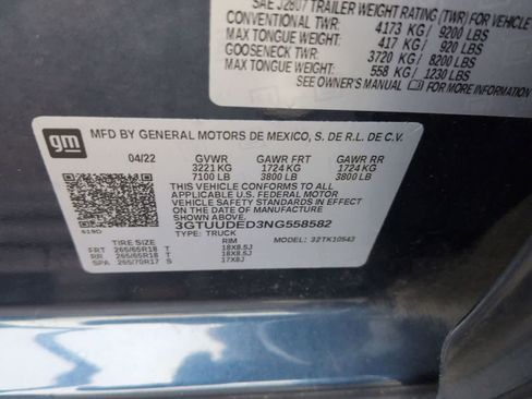 Used 2022 GMC Sierra 1500 SLT image 34