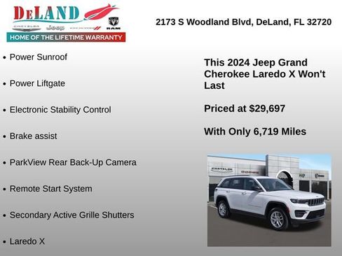 Used 2024 Jeep Grand Cherokee Laredo X w/ Luxury Tech Group I AWD/4WD image 18