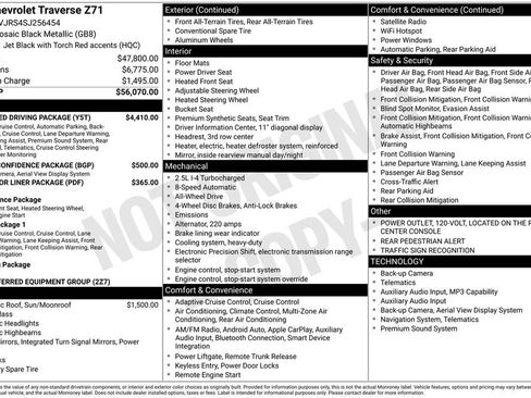 Used 2025 Chevrolet Traverse Z71 w/ Enhanced Driving Package image 9