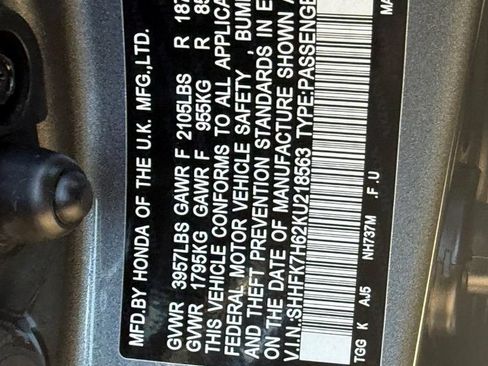 Used 2019 Honda Civic EX image 31