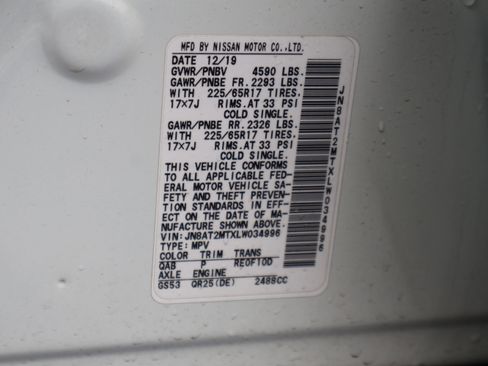 Used 2020 Nissan Rogue SV image 45