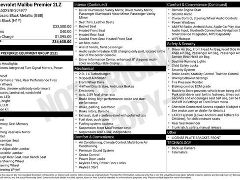 Used 2022 Chevrolet Malibu Premier image 2