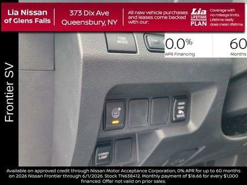 New 2026 Nissan Frontier SV w/ SV Convenience Package AWD/4WD image 17